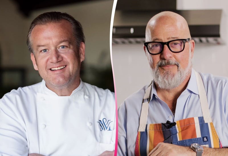 Michael White Andrew Zimmern event headshots 2026