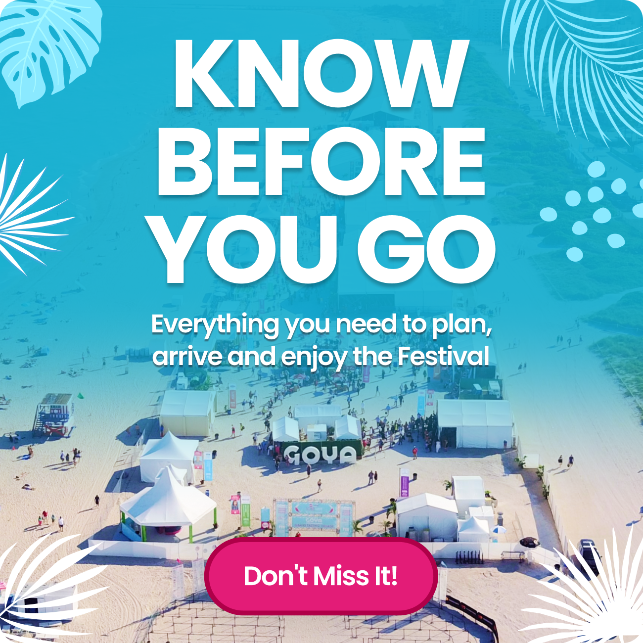☀️ Ready for SOBEWFF®? -- Tips Inside